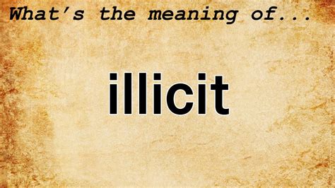 illicit meaning in malayalam